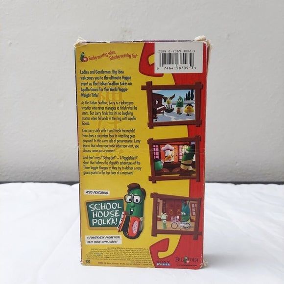 VeggieTales Sumo of the Opera A Lesson in Perseverance VHS Green Tape 2004 Kids - Picture 3 of 6